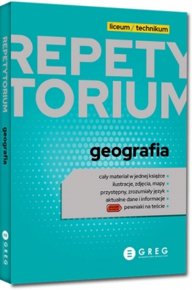 Repetytorium - liceum/technikum - geografia - 2023 - Opracowanie zbiorowe