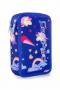 Coolpack - Jumper 3 - Piórnik potrójny z wyposażeniem - Led Unicorns (A67208)