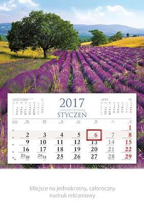 Kalendarz 2017 Jednodzielny. Horyzont