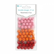 Koraliki okrągłe 57 szt. Sherbet