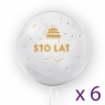 Tuban, balon 45 cm - Sto lat, złoty (6 sztuk) (TU 3766)