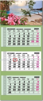 Kalendarz 2022 trójdzielny lux Sardynia