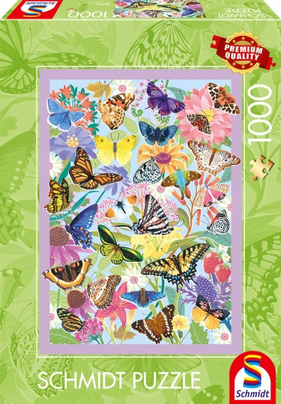 <img src='https://webimage.pl/pics/667/0/d4001504580667.jpg' style='height:440px' /> Puzzle 1000 PQ Kolorowe motyle 114400