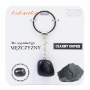 Brelok Dla wspaniałego mężczyzny czarny onyks