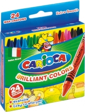 Kredki świecowe Carioca 24 kolory