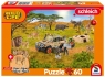 Puzzle 60 Schleich Dzika przyroda + figurka