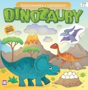 Dinozaury. Kolorowanka z naklejkami - Opracowanie zbiorowe