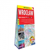 Wrocław; papierowy plan miasta 1:22 500 - Opracowanie zbiorowe