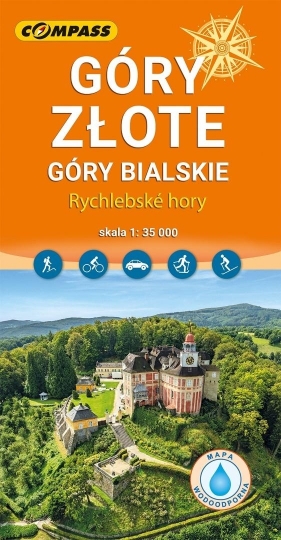 Mapa turystyczna - Góry Złote laminowana - Opracowanie zbiorowe