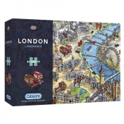 Gibsons, Puzzle 1000: Zabytki Londynu (G7066) - Rabinky Maria 