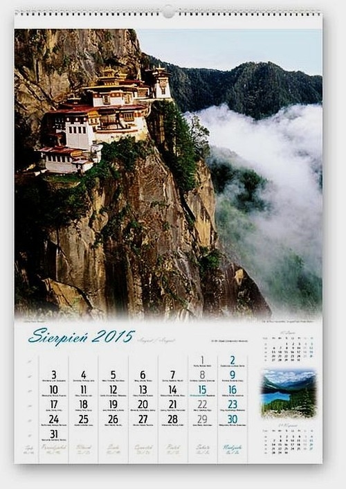 Kalendarz 2015 Góry świata