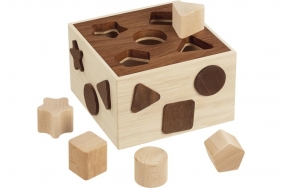Sorter z klockami - naturalne kolory drewna (GOKI-58566)