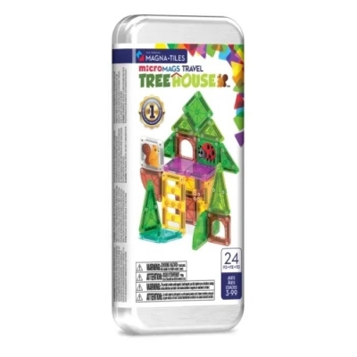 <img src='https://webimage.pl/pics/668/6/d850025176668.jpg' style='height:440px' /> MAGNA-TILES Klocki Magnetyczne microMAGS Treehouse Travel 24 el