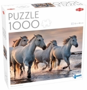 Puzzle 1000 White horses on the beach