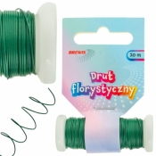 Drut florystyczny zielony 0.45mmx20m