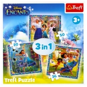 Trefl, Puzzle 3w1 - Bohaterowie magicznego Encanto (34866)