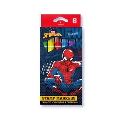 <img src='https://webimage.pl/pics/669/0/d5907360030669.jpg' style='height:440px' /> Flamastry pieczątki Disney Spider-Man 6 kolorów