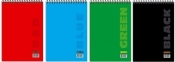 Kołonotes A6 48 stron kratka mix okładek