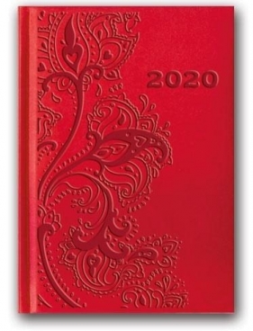 Kalendarz 2020 Tygod. B6 Vivella Czerwony 41TE-09