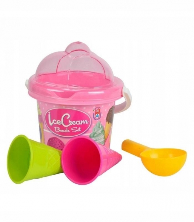 Mini zestaw lodowy różowy 4el