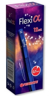 Długopis Penmate Flexi Alpha niebieski (12szt)