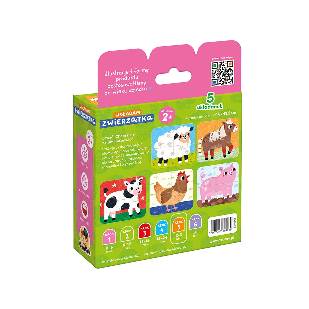 Czuczu: Układam Zwierzątka dla dzieci 2+