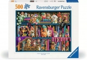 Ravensburger, Puzzle 500: Psy na półce (12001466)