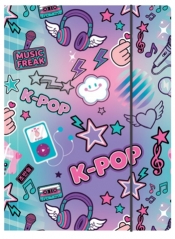 Coolpack, Teczka kartonowa A4 z gumką - K-Pop Rainbow