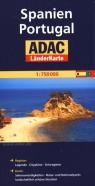 Spanien, Portugal. ADAC LanderKarte 1:750 000 praca zbiorowa