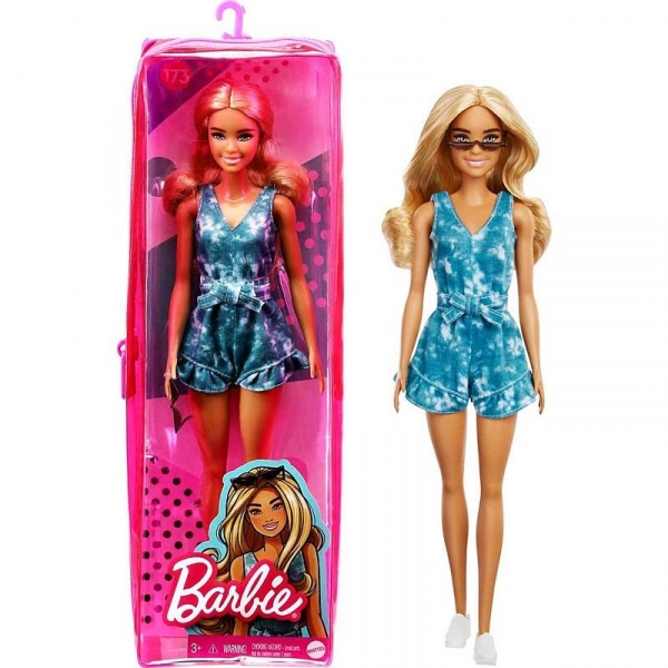 Lalka Barbie Blondynka w niebieskim kombinezonie (FBR37/GRB65)