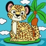  Malowanie po numerach - Gepard 25x25cm