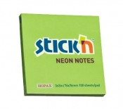 Notes samoprzylepny zielony neonowy - Stick'n