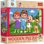 Puzzle 24 elementy Puzzle drewniane Wesoły Cocomelon (20267)