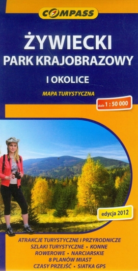 Żywiecki Park Krajobrazowy i okolice mapa turystyczna - Opracowanie zbiorowe