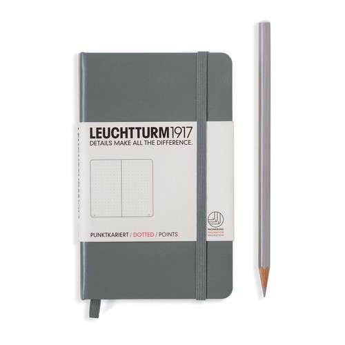 Notes Pocket Leuchtturm1917 w kropki antracyt 344778