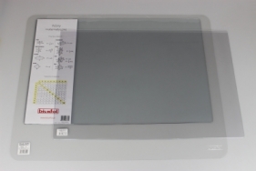 Podkład na biurko transparentny z kieszenią boczną - wzory matematyczne 38x58 1-PB-02-02 - BIURFOL