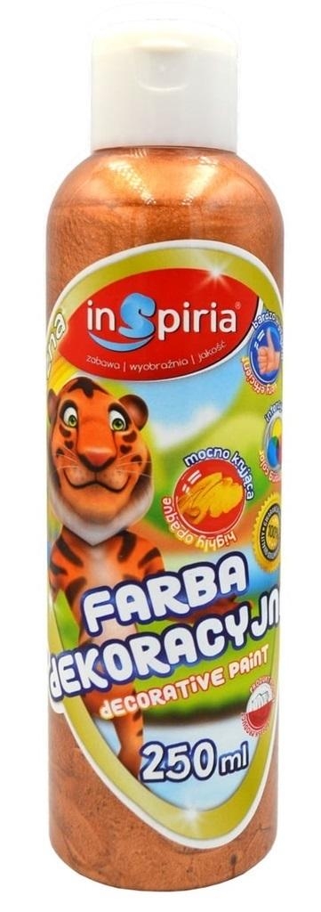 Farba dekoracyjna metaliczna brąz 250ml