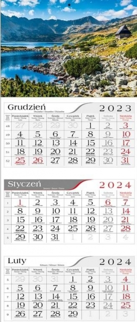 Kalendarz 2024 Trójdzielny Dolina Stawów Polskich