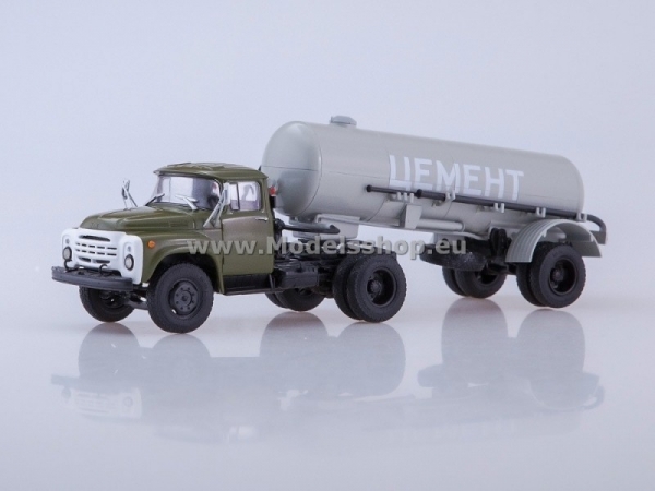 ZIL-130V1 with Cement Semitrailer TC-4 (khaki/grey) (AI7021)