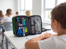 Astrabag, Piórnik Jumbo potrójny z wyposażeniem - Game On, AC31
