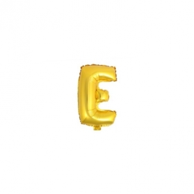 Balon Litera "E" złoty 81CM