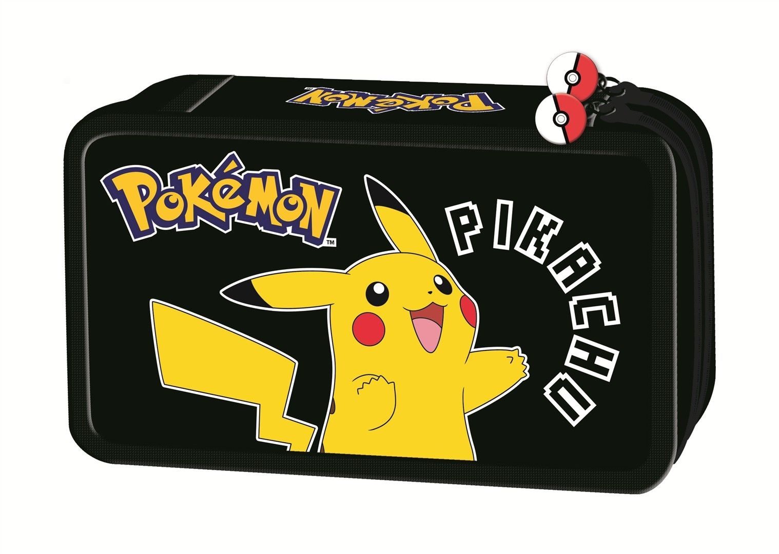 Piórnik szkolny podwójny z wyposażeniem - Pokemon