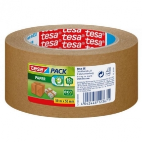 Taśma pakowa papierowa Tesapack brązowa 50mx50mm
