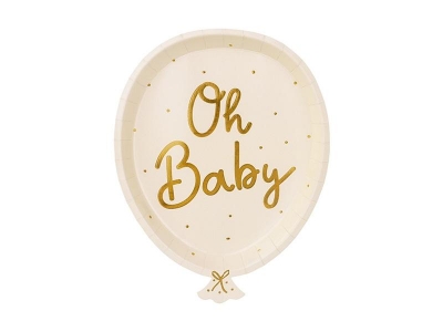 Talerzyki Oh baby 17.5x22cm 6szt