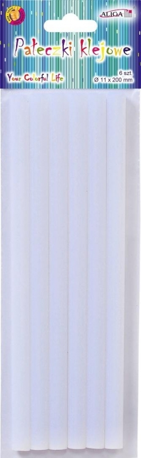Klej do pistoletu bezbarwny 11mm 6szt