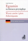 Egzamin na tłumacza przysięgłęgo Wzory umów i pism Zobowiązania. Marschner Harald