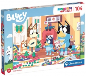 Clementoni, Puzzle Super Kolor 104: Bluey III (27167)