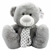 Maskotka Srebrna kolekcja Miś szary 35 cm (9167)