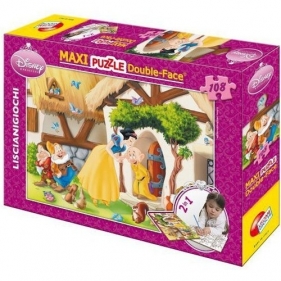 Puzzle dwustronne maxi 2w1 Królewna Śnieżka 108 (304-31672)