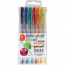 Długopisy żelowe brokatowe Fun&Joy, 6 kolorów (220235)
